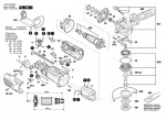 Bosch 3 603 CA2 870 PWS 1000-125 CE Angle Grinder PWS1000-125CE Spare Parts